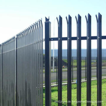 Heiß getauchtes verzinktes Stahlpool Palisade Zaun